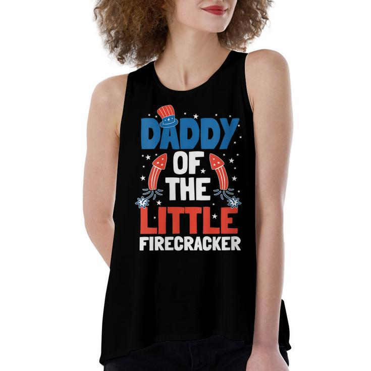 Womens 4Th Of July Firecracker Dad Pyrotechnician Fathers Day  Women's Loose Fit Open Back Split Tank Top