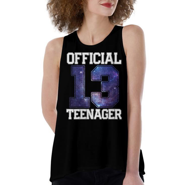 Womens Official Nager 13 Years Old Boys Girl 13Th Birthday Gift  Women's Loose Fit Open Back Split Tank Top