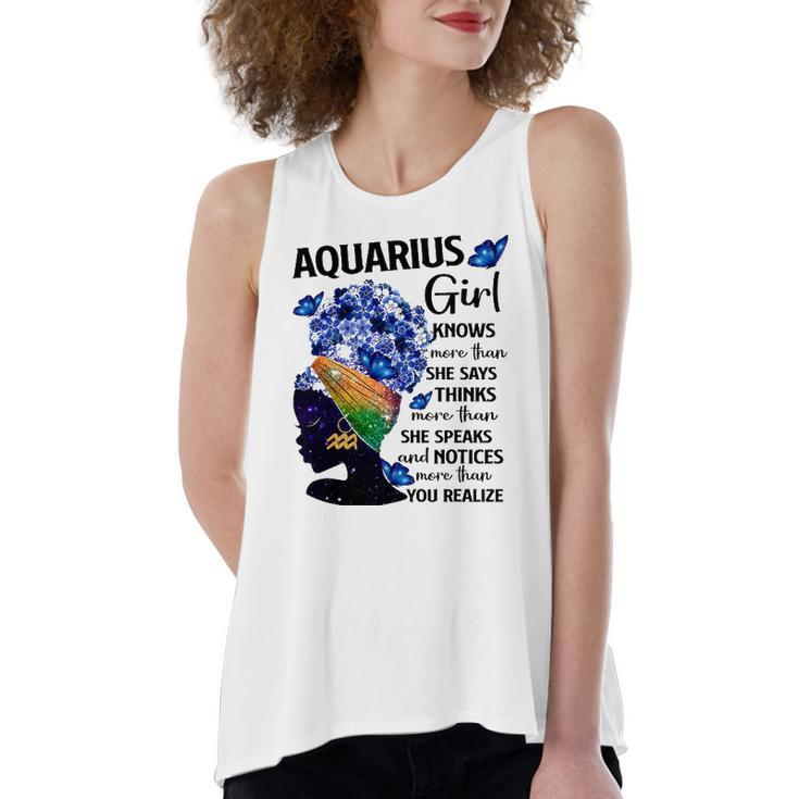 Aquarius Queen Sweet As Candy Birthday For Black Women's Loose Tank Top