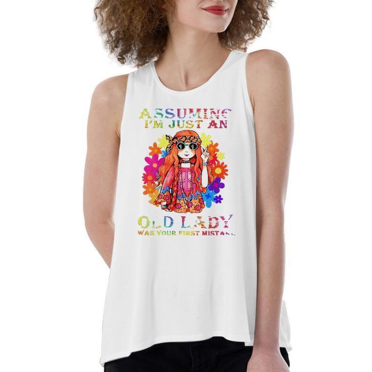 Assuming Im Just An Old Lady Hippie Women's Loose Tank Top