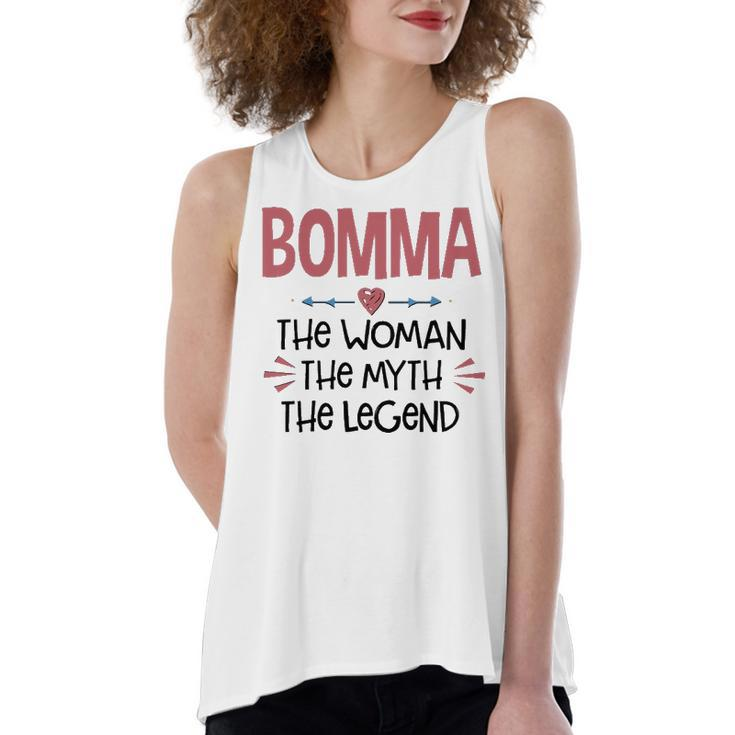 Bomma Grandma Gift   Bomma The Woman The Myth The Legend Women's Loose Fit Open Back Split Tank Top