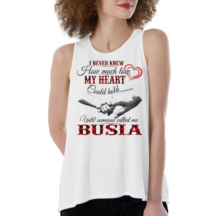 Busia Grandma Gift   Until Someone Called Me Busia Women's Loose Fit Open Back Split Tank Top