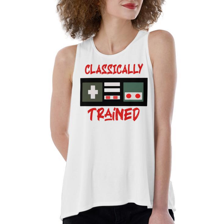 Classically Trained Shirt Funny Gamer Shirt Gamer Shirt Video Game Shirt Gamer Gift Funny Musician Shirt Women's Loose Fit Open Back Split Tank Top