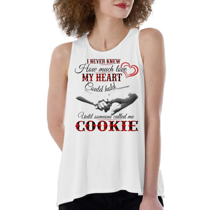 Cookie Grandma Gift   Until Someone Called Me Cookie Women's Loose Fit Open Back Split Tank Top