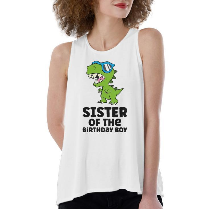 Dinosaur Birthday Sister Of The Birthday Boy Women's Loose Tank Top