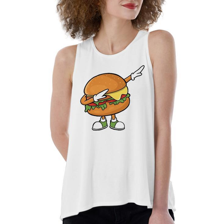 Hamburger Art Cheeseburger Meat Eater Women's Loose Tank Top