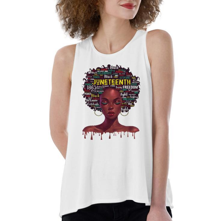 Juneteenth S For Afro Beautiful Black Pride 2022 African American Women's Loose Tank Top