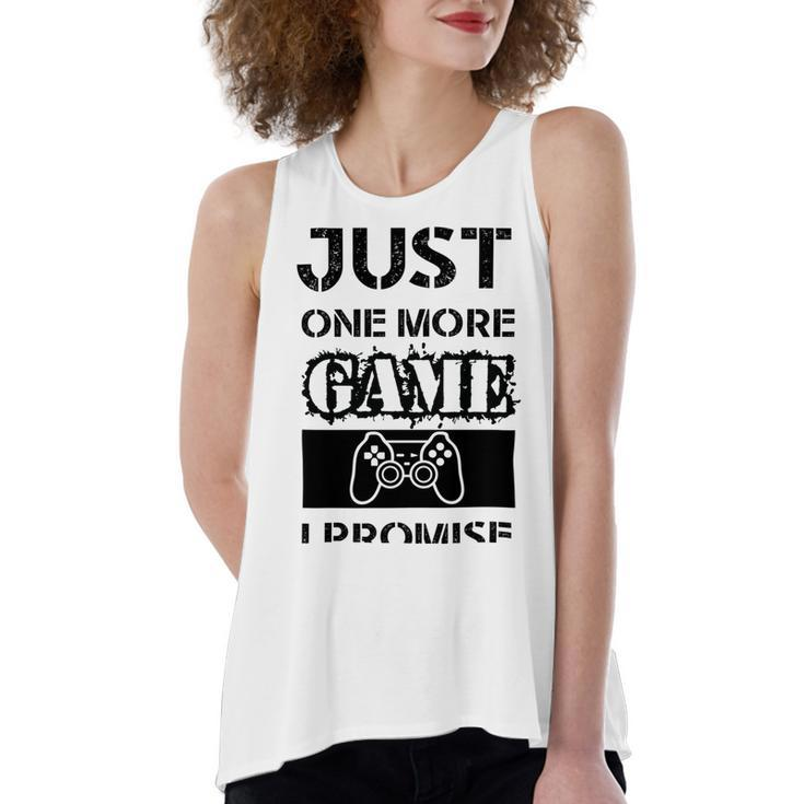 Just One More Game I Promise Women's Loose Fit Open Back Split Tank Top