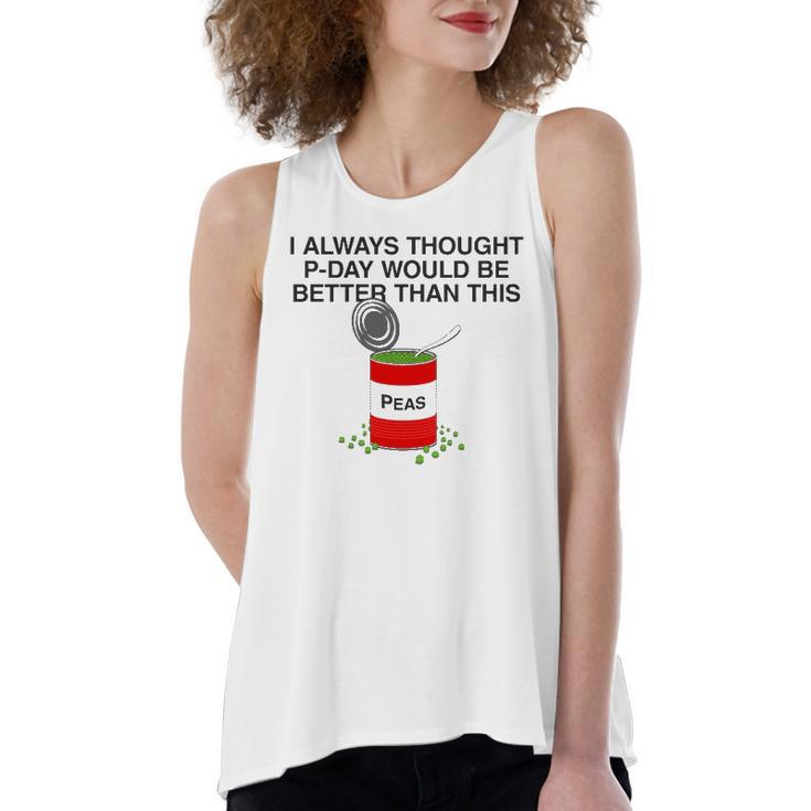 P-Day Lds Missionary Pun Canned Peas P Day Women's Loose Tank Top