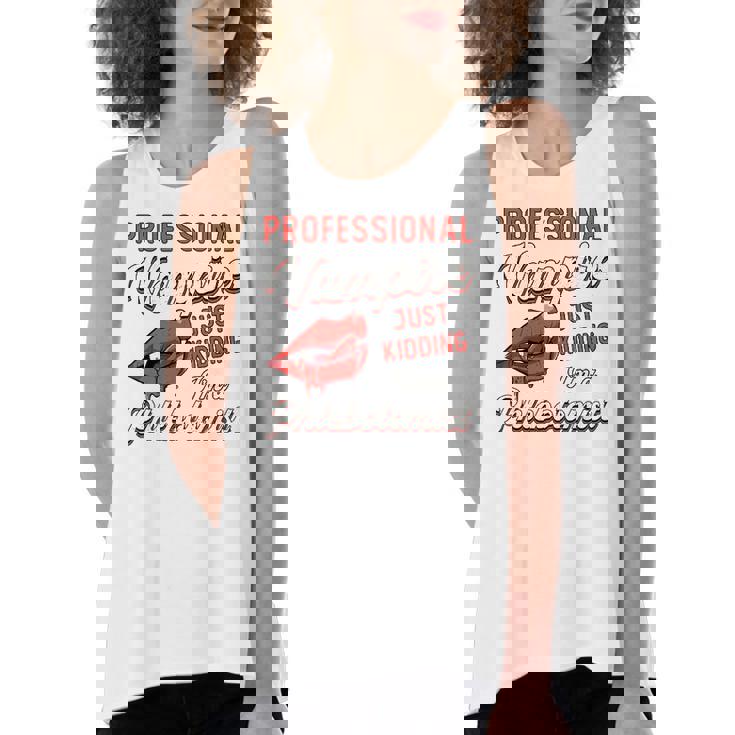 Professional Vampire Phlebotomyl Nurse Retro Phlebotomist Women's Loose Tank Top