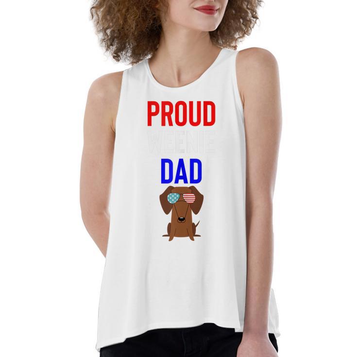 Proud Weenie Dad 4Th Of July Womens Gift  Women's Loose Fit Open Back Split Tank Top