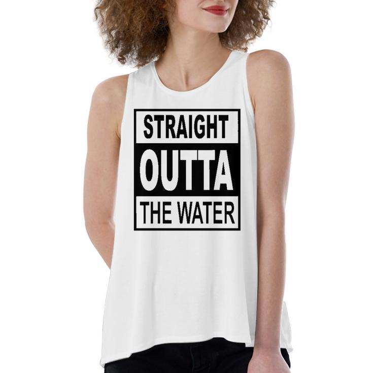 Straight Outta The Water Christian Baptism Women's Loose Tank Top