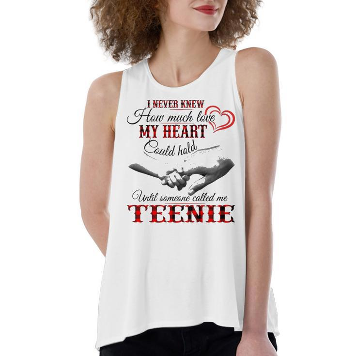 Teenie Grandma Gift   Until Someone Called Me Teenie Women's Loose Fit Open Back Split Tank Top