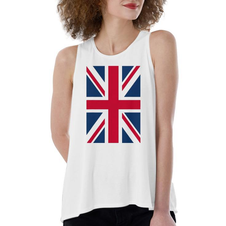Uk Cool Vertical British Union Jack Flag Women's Loose Tank Top