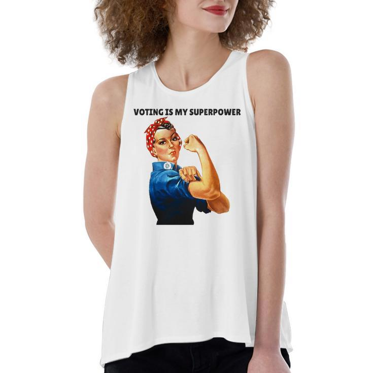 Voting Is My Superpowerfeminist Rights Women's Loose Tank Top