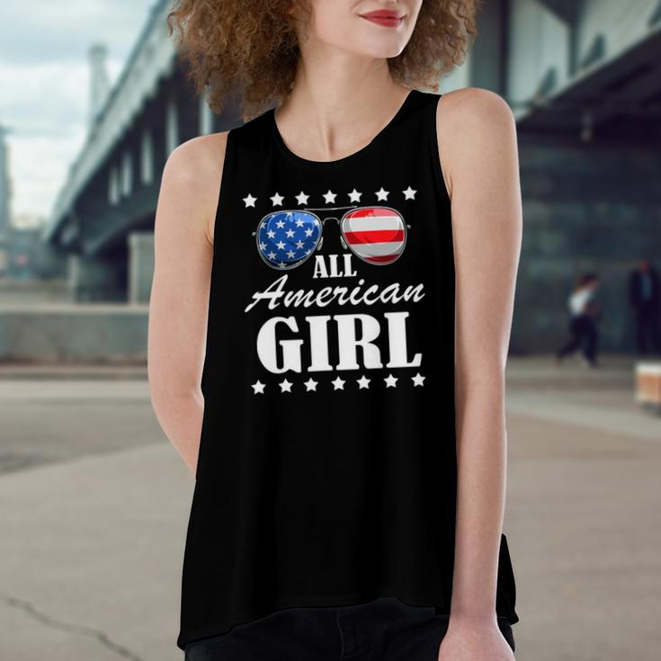 4Th July America Independence Day Patriot Usa & Girls Women's Loose Tank Top