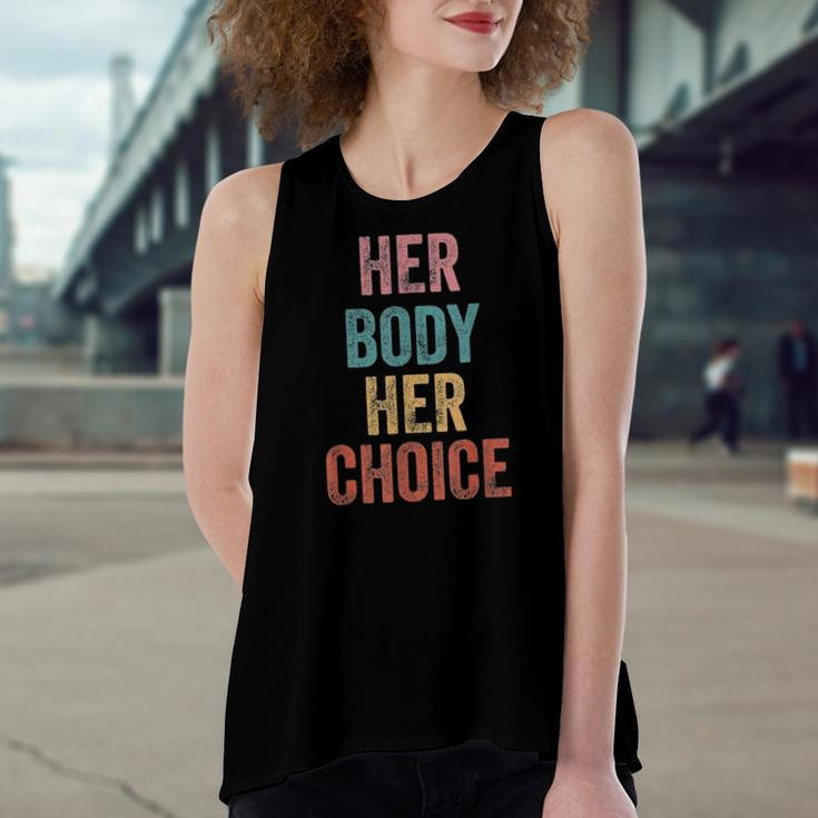 Her Body Her Choice Rights Pro Choice Feminist Women's Loose Tank Top