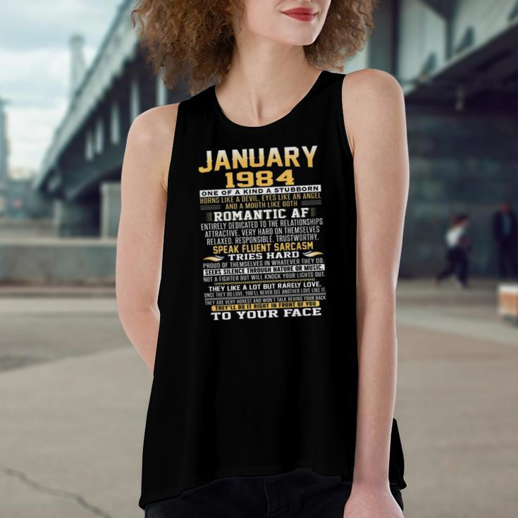 Born In January 1984 Facts S For Women's Loose Tank Top