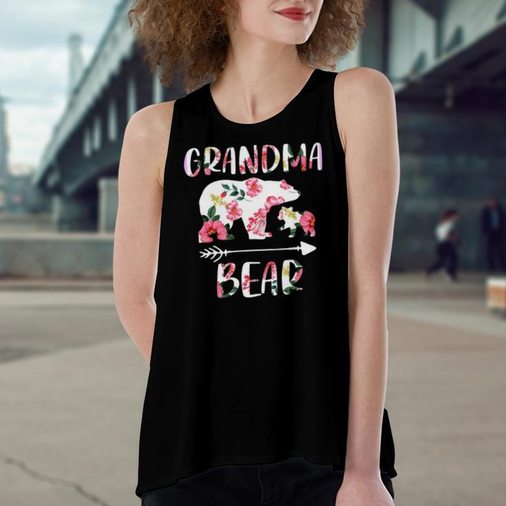 Floral Bear Matching Outfits Grandma Bear Women's Loose Tank Top