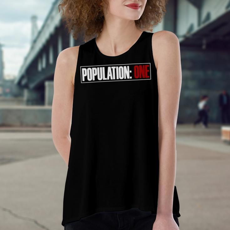 Funny Population One Vr Gamer Women's Loose Fit Open Back Split Tank Top