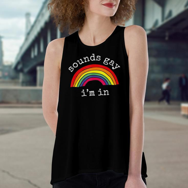Gay Pride Lgbt Rainbow Sounds Gay Im In Women's Loose Tank Top