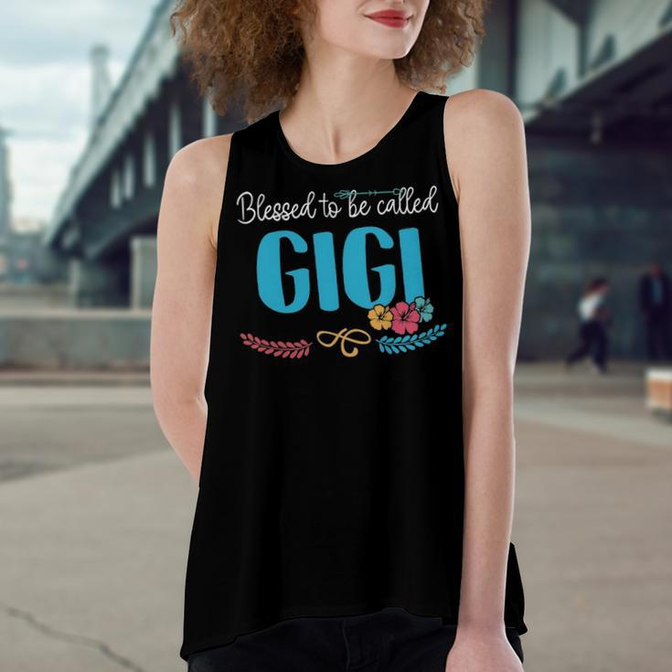 Gigi Grandma Gift Blessed To Be Called Gigi Women's Loose Fit Open Back Split Tank Top