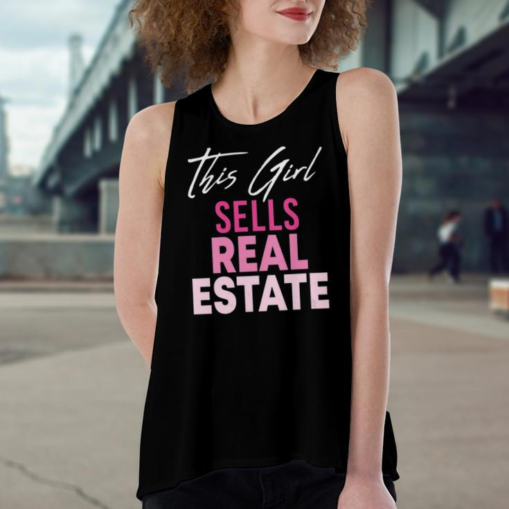 This Girl Sells Real Estate Realtor Real Estate Agent Broker Women's Loose Tank Top