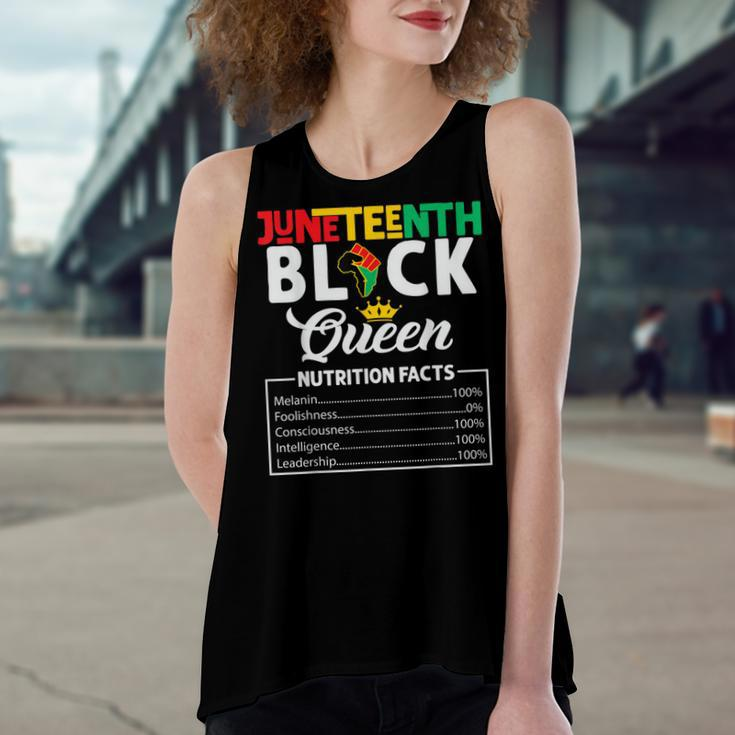Junenth Black Queen Nutritional Facts Freedom Day Women's Loose Tank Top