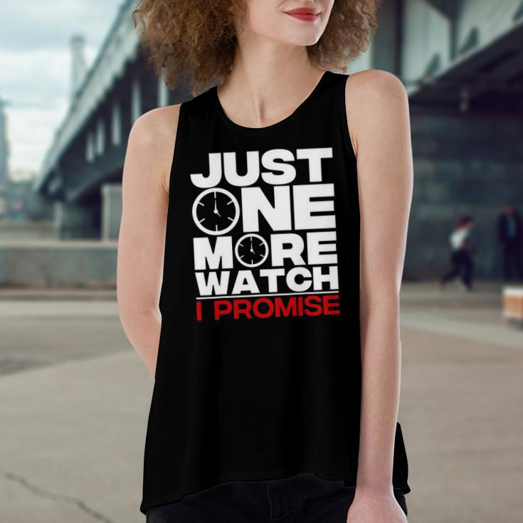 Just One More Watch Collector Lovers Women's Loose Tank Top
