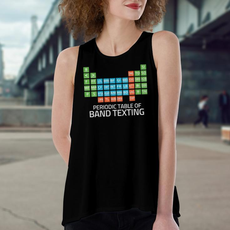 Marching Band Periodic Table Of Band Texting Elements Women's Loose Tank Top