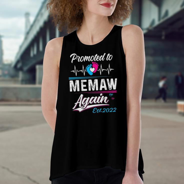 Memaw Promoted To Memaw Again Est 2022 Grandma Women's Loose Tank Top