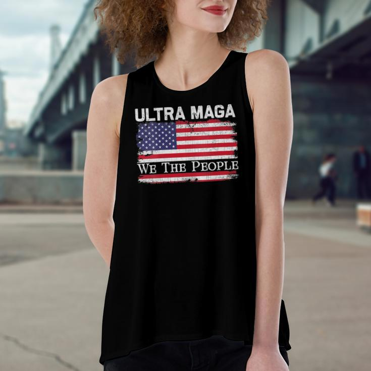 We Are The People And Vintage Usa Flag Ultra Maga Women's Loose Tank Top