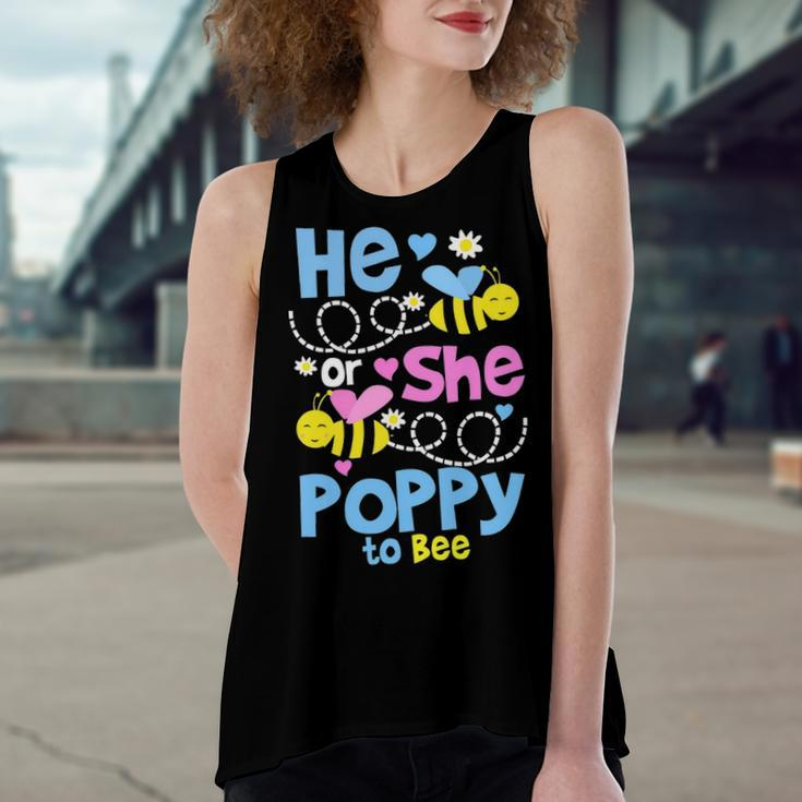 Poppy Grandpa Gift He Or She Poppy To Bee Women's Loose Fit Open Back Split Tank Top