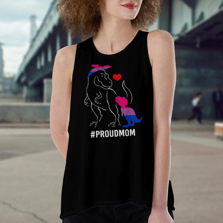 Proud Mom Dinosaurrex Mama Bisexual Pride Women's Loose Tank Top