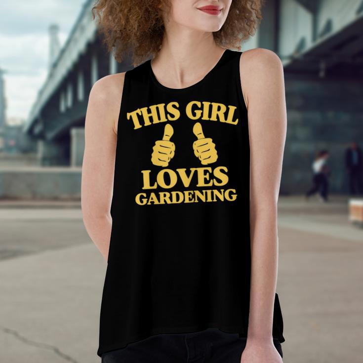 This Girl Loves Gardening Two Thumbs 554 Shirt Women's Loose Fit Open Back Split Tank Top