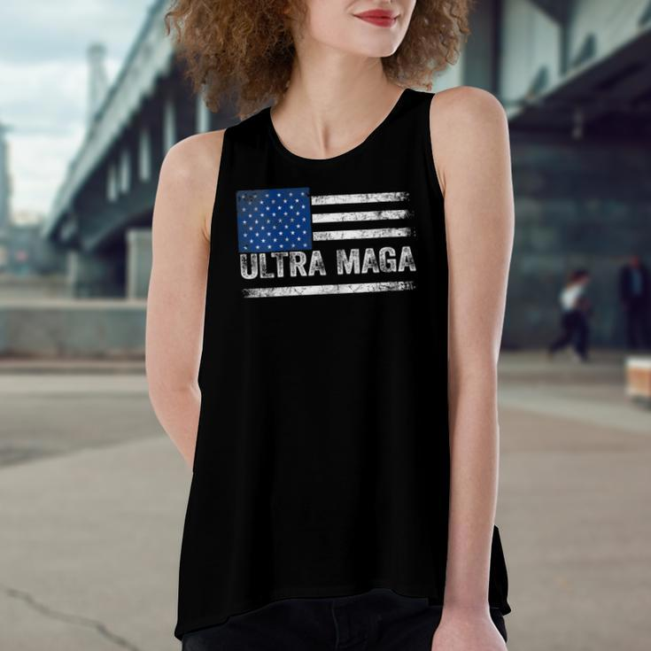 Ultra Maga Us Flag Top American Ultra Mega Women's Loose Tank Top
