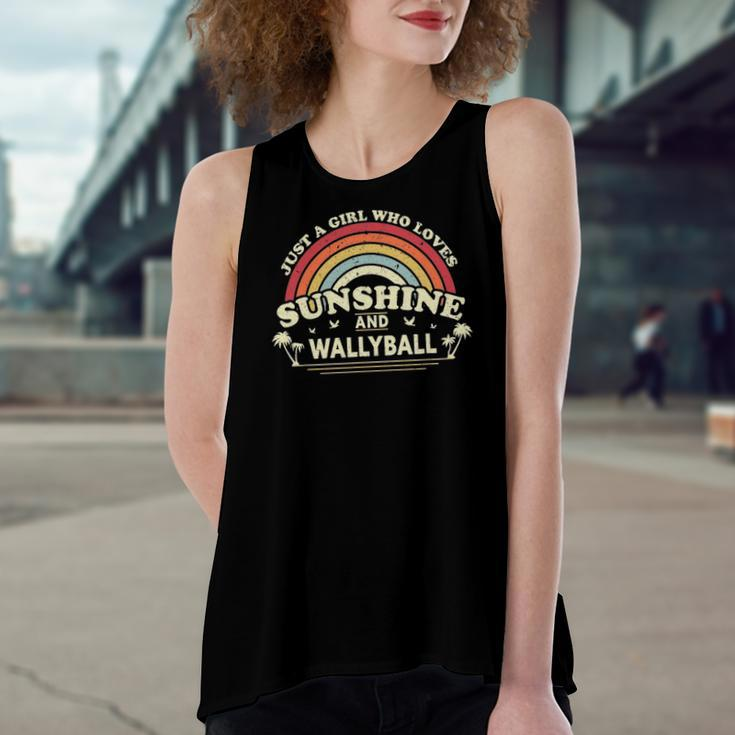 Wallyball A Girl Who Loves Sunshine And Wallyball Women's Loose Tank Top