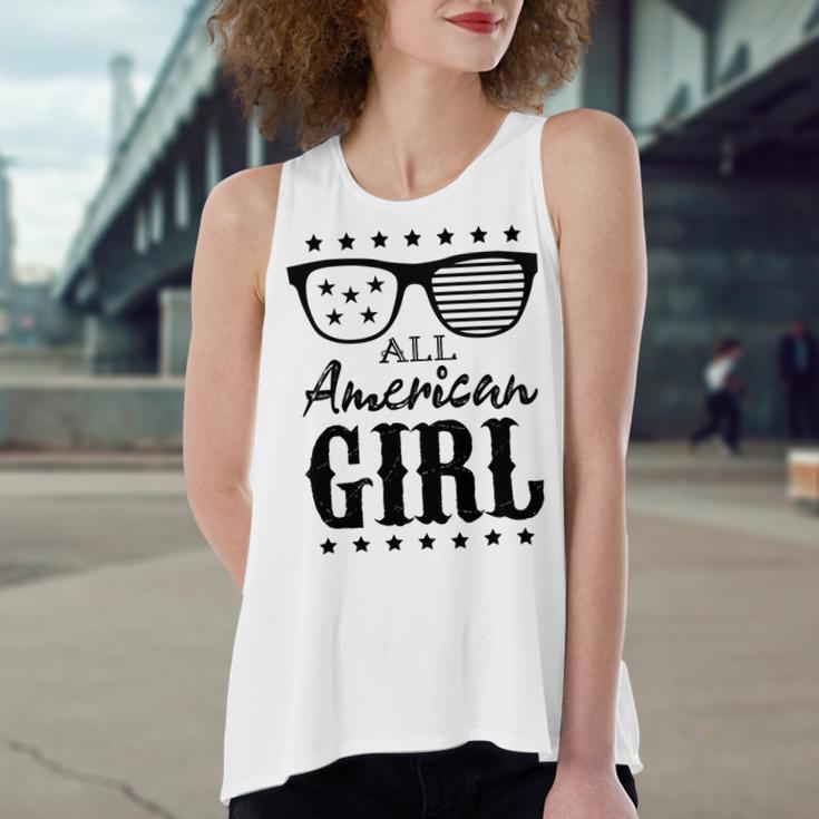 All American Girl 4Th Of July Family Matching Sunglasses Women's Loose Fit Open Back Split Tank Top