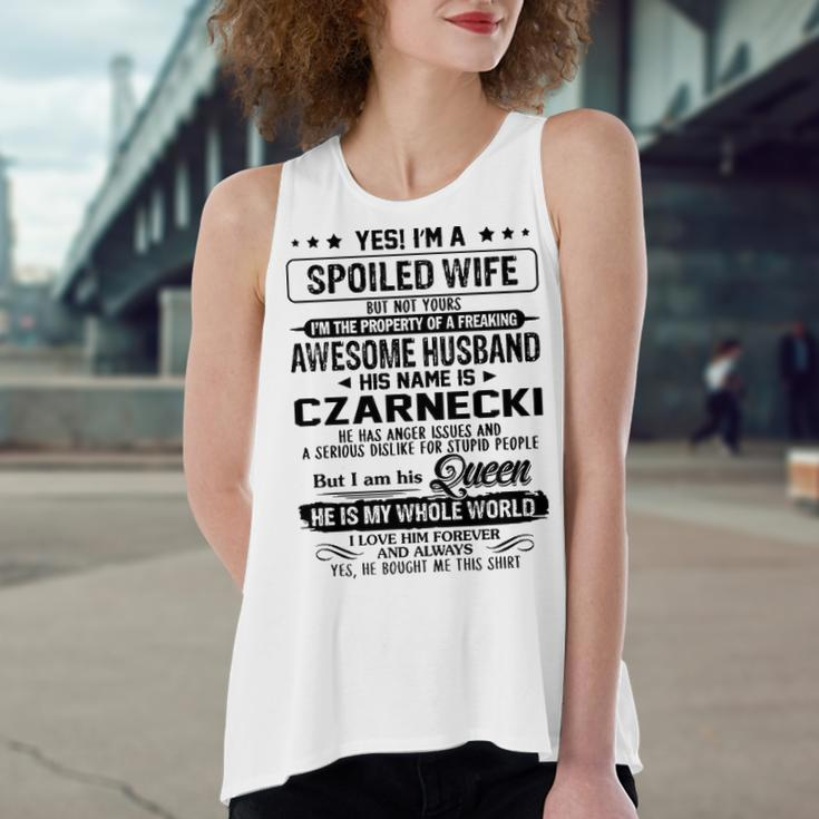 Czarnecki Name Gift Spoiled Wife Of Czarnecki Women's Loose Fit Open Back Split Tank Top