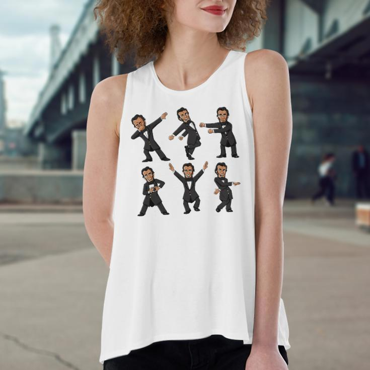 Dancing Abraham Lincoln 4Th Of July Boys Girls Women's Loose Tank Top