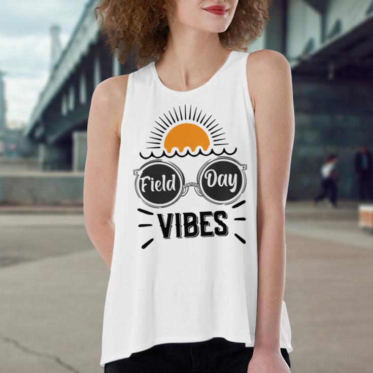 Happy Field Day Field Day Tee Kids Graduation School Fun Day V7 Women's Loose Fit Open Back Split Tank Top