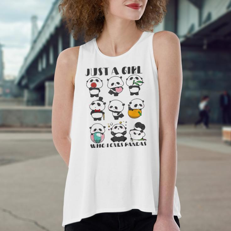 Just A Girl Who Loves Pandas For Lover Panda Women's Loose Tank Top