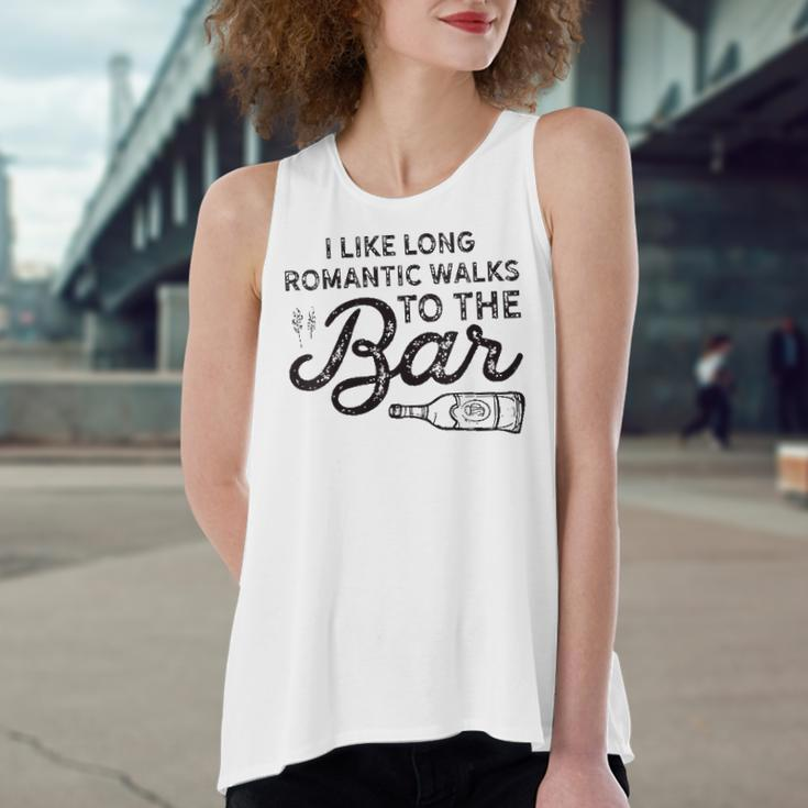 I Like Long Romantic Walks To The Bar Drinking Women's Loose Tank Top
