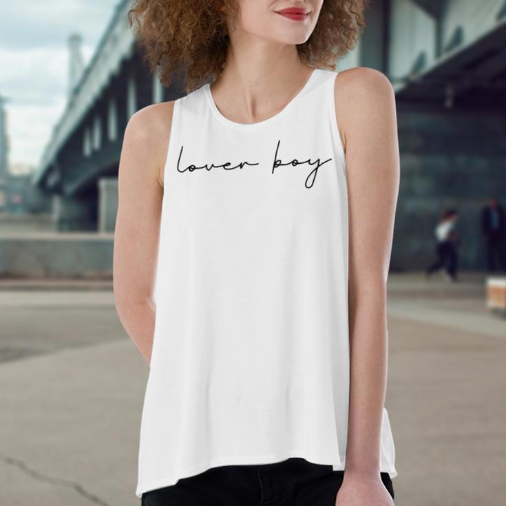 Lover Boy Women's Loose Fit Open Back Split Tank Top