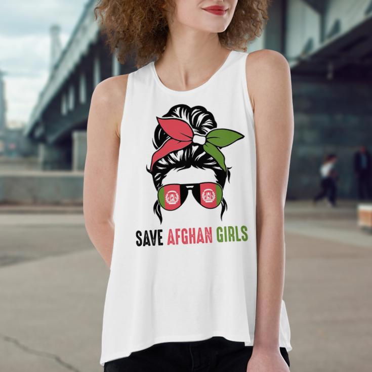 Save Afghan Girls Women's Loose Fit Open Back Split Tank Top