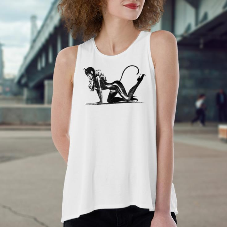Sexy Catsuit Latex Black Cat Costume Cosplay Pin Up Girl Women's Loose Tank Top