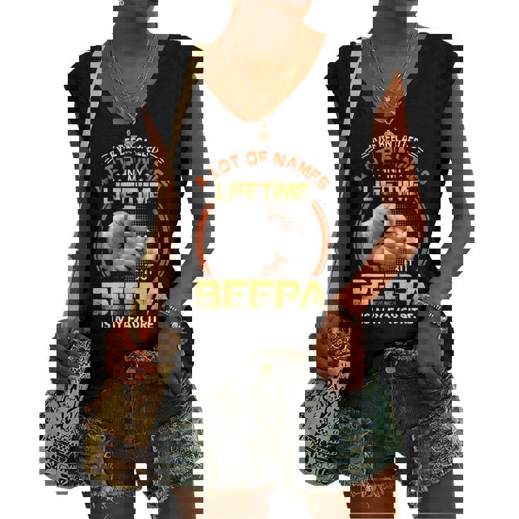 Beepa Grandpa A Lot Of Name But Beepa Is My Favorite Women's Vneck Tank Top