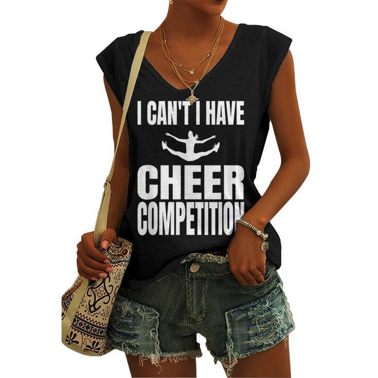 Cheer Competition Cheerleading Cheerleader Stuff V2 Women's Vneck Tank Top