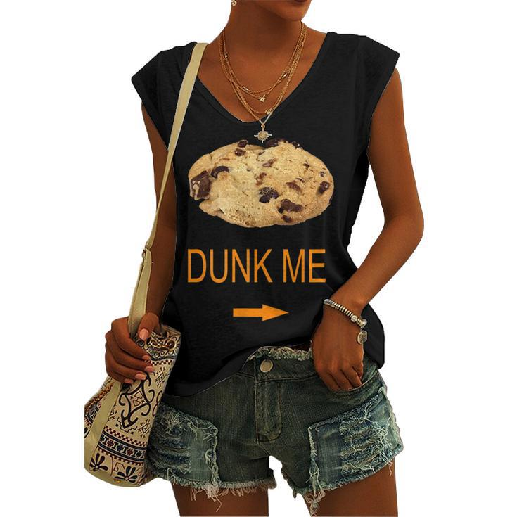Chocolate Chip Cookie Lazy Halloween Costumes Match Women's Vneck Tank Top