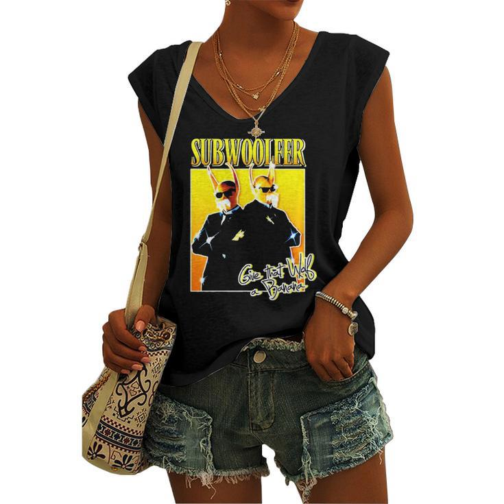 Give That Wolf A Banana Norway Eurovision 2022 Subwoolfer Bootleg 90S Women's V-neck Tank Top